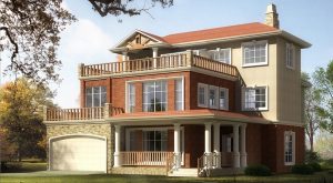 cad-drawing.com-5 Bed House - 3D Exterior