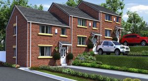 cad-drawing.com-Mews Style Houses - 3D Exterior